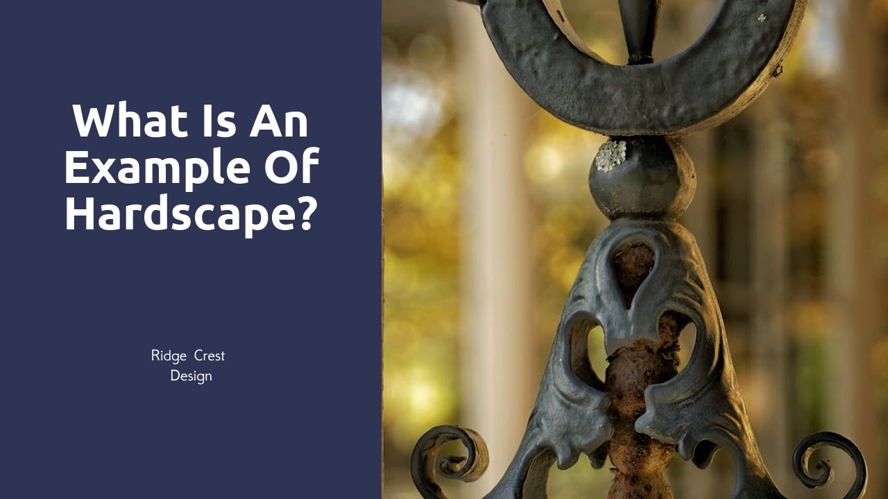 What is an example of hardscape?